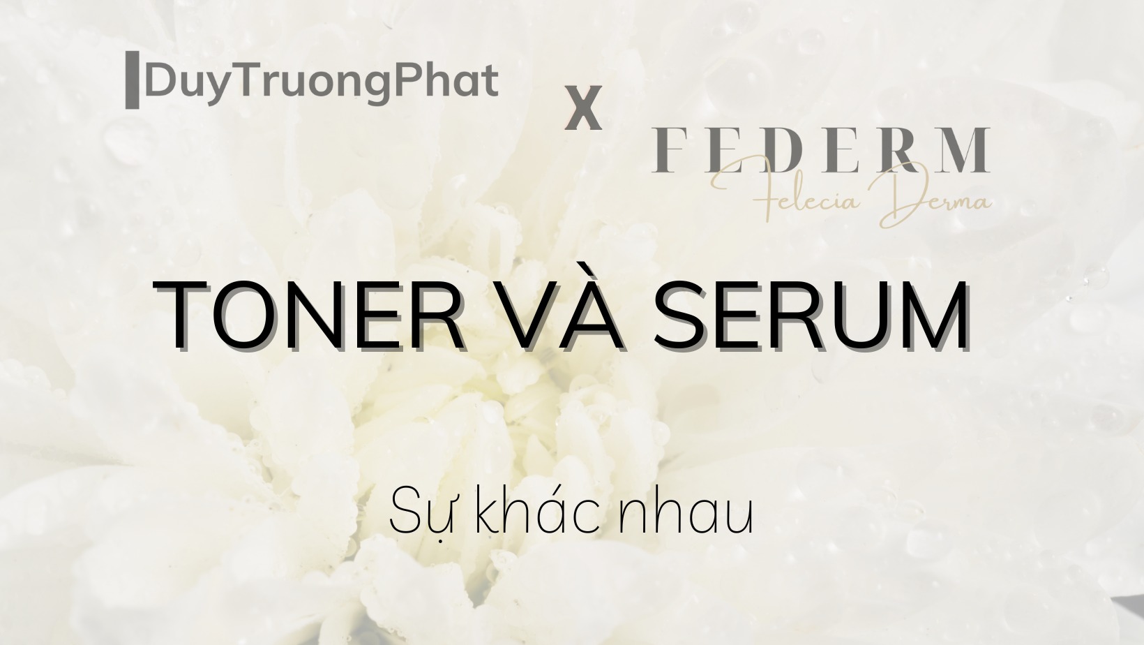 TONER VÀ SERUM KHÁC NHAU NHƯ THẾ NÀO?